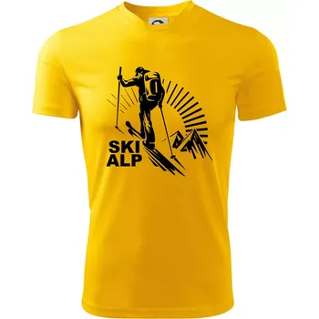 Chlapecké tričko Skialp trip - Dětské triko sportovní (dresovina) - 122 cm/6 let ( Žlutá )