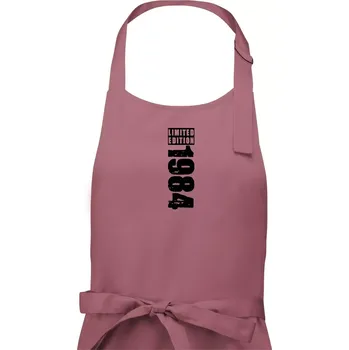 Kuchyňská zástěra Limited edition 1984 pruh - Pánská zástěra na vaření - Univerzální velikost ( Starorůžová )