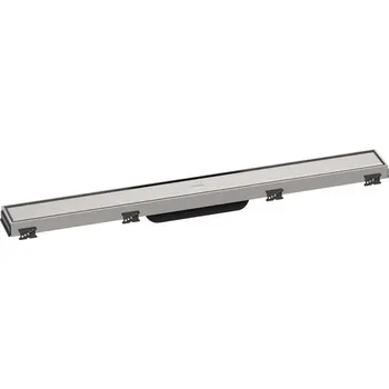 Odvodňovací žlab Hansgrohe RainDrain Match - Sprchový žlab s nerezovým roštem 700, s výškově stavitelným rámem, kartáčovaná nerez 56037800