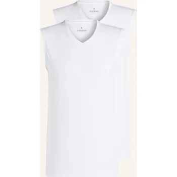 Pánský svetr Ragman Pánský Nátělníky, 2 Kusy V Balení, bílá, 48