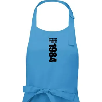 Kuchyňská zástěra Limited edition 1984 pruh - Pánská zástěra na vaření - Univerzální velikost ( Světlý tyrkys )