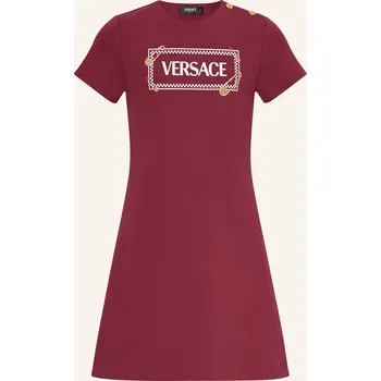 Dámské šaty Versace Dívčí Žerzejové Šaty, tmavě červená, 140