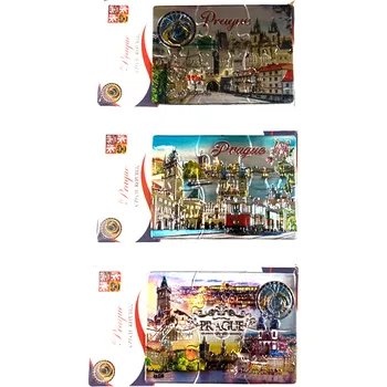 Dekorativní magnet SKANTEX Magnet s motivem - PUZZLE- PRAHA - mix 1ks