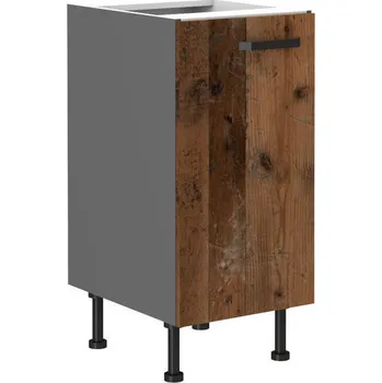 Kuchyňská skříňka Spodní skříňka na nožičkách 40 D 1F BB, OLDSTYLE antracit