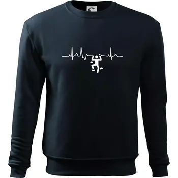 Chlapecké tričko EKG lezecká stěna - Mikina Essential dětská - 146 cm/10 let ( Námořní modrá (velmi tmavá - téměř černá) )