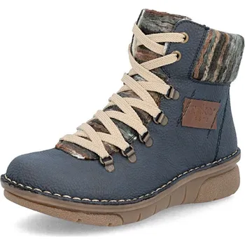 Dámské kozačky Dámská kotníková obuv RIEKER 73343-15 modrá W5 40