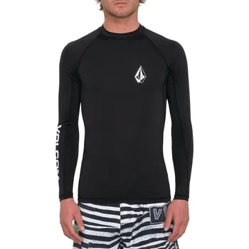 Pánské plavky tričko Volcom Lido LS - Black XL