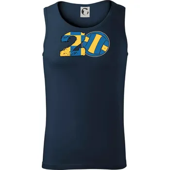 Volejbal kulaté narozeniny 20 - Tílko pánské Core - L ( Námořní modrá (velmi tmavá - téměř černá) )