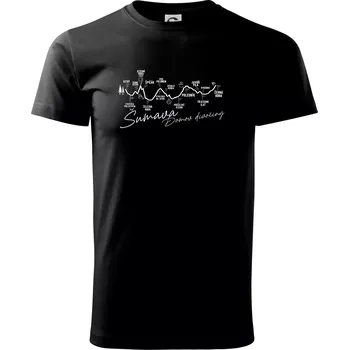 Šumava - Domov divočiny - Triko extra velké (5-8XL) - 6XL ( Černá )