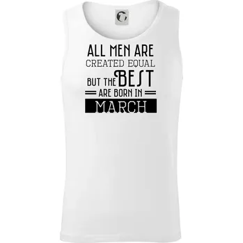 All men are created equal march - Tílko pánské Core - 2XL ( Bílá )