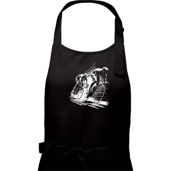 Kuchyňská zástěra Silniční cyklistika skica - Dámská zástěra na vaření - Univerzální velikost ( Černá )
