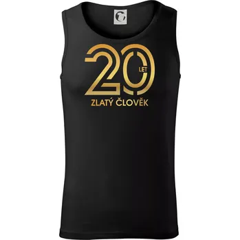20 let zlatý člověk - Tílko pánské Core - L ( Černá )