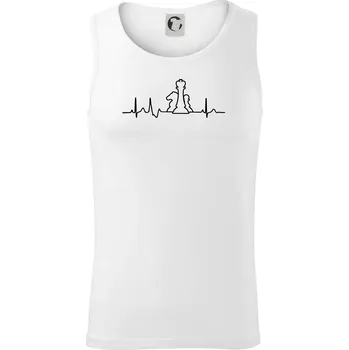 EKG šachy - Tílko pánské Core - XL ( Bílá )