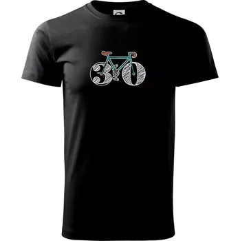 Pánské tričko Narozeniny 30 let na kole - Triko extra velké (5-8XL) - 8XL ( Černá )