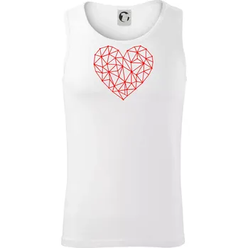Srdce síť - Tílko pánské Core - 2XL ( Bílá )