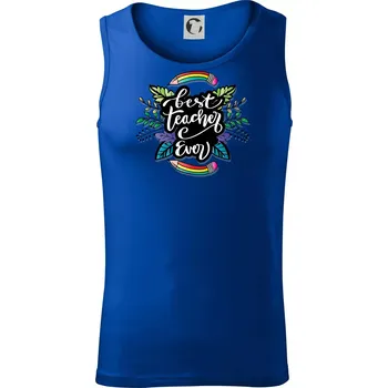 Barevné tužky best teacher ever - Tílko pánské Core - S ( Královská modrá )