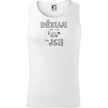 Pánské termoprádlo Děkuji za to, že jsi - Tílko pánské Core - L ( Bílá )