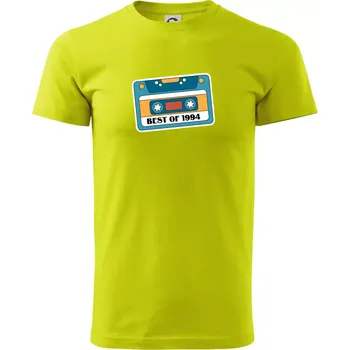 Pánské tričko Narozeniny kazeta Best of 1994 - Klasické pánské triko vyšší gramáže - 2XL ( Limetková )