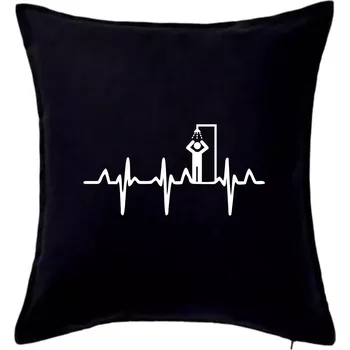 Polštář EKG otužování sprcha - Polštář 50x50 - 50x50 - Pouze potah ( Černá )