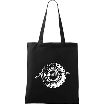 Alkoholismus pivo - Taška bavlněná - 42 x 38 cm ( Černá )