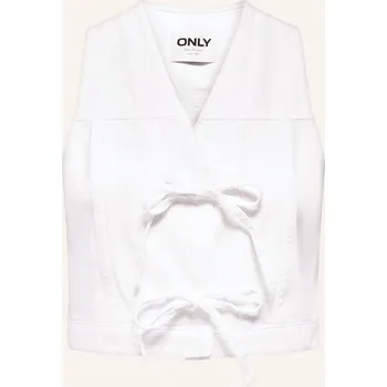 Dámská vesta Only Dámská Cropped Džínová Vesta, white denim, 36