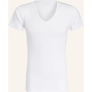 Pánské tričko Mey Pánské Tričko S Výstřihem Do V Série Casual Cotton, bílá, 56