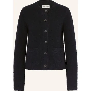 Dámský svetr Marc O'polo Dámský Pletený Kabátek Z Buklé, tmavě modrá, 38