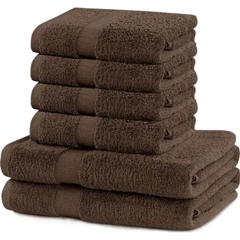 Ručník Sada ručníků DecoKing Marina 2+4 ks hnědá