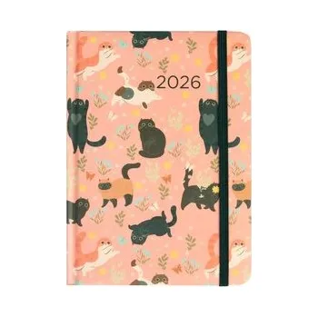 Kalendář Kalendarz 2026 B6 dzienny. Koty