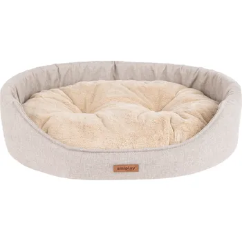 Pelíšek pro psa Pelíšek pro psa oválný COME béžová velikost S, M, L Rozměr: S - 46x38x13 cm