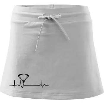 Dámská sukně EKG paramotor - Sportovní sukně - two in one - S ( Bílá )