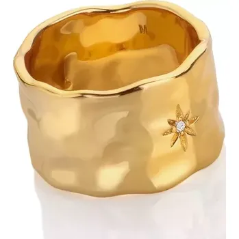 Prsten Stříbrný pozlacený prsten Hot Diamonds x Jac Jossa Soul DR253 Obvod 55 mm