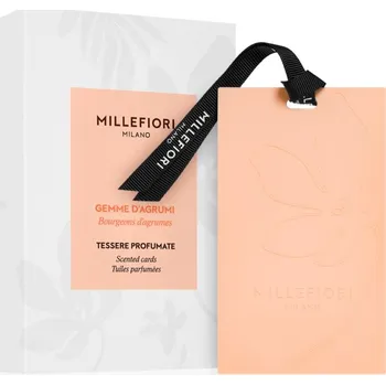 Osvěžovač vzduchu Millefiori Milano Laundry Gemme D´Agrumi vonná karta 3 ks