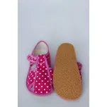 Baby Bare Přezůvky barefoot - pink dot Velikost: 33