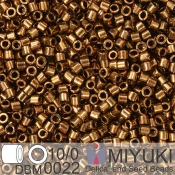 Korálek Korálky Miyuki Delica 10/0. Barva Met Dk Bronze DBM0022. Balení 5g.