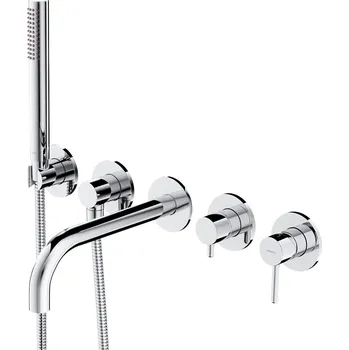 Vodovodní baterie Omnires Y vanová baterie pod omítku chrom Y1237/1CR