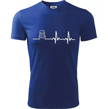 Muzikant volume EKG - Dětské triko sportovní (dresovina) - 146 cm/10 let ( Královská modrá )