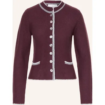 Johann & Johanna Dámská Pletená Kazajka S Kašmírem, tmavě...