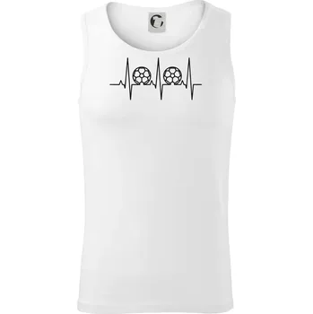 Ekg fotbal velký - Tílko pánské Core - L ( Bílá )