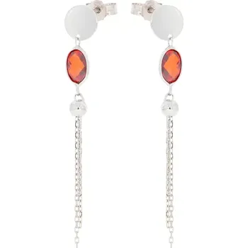 Náušnice Zlaté puzetové náušnice s barevným zirkonem