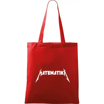 Matematika rock logo - Taška bavlněná - 42 x 38 cm ( Červená )