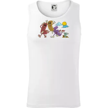 Jak jde život - Tílko pánské Core - XL ( Bílá )