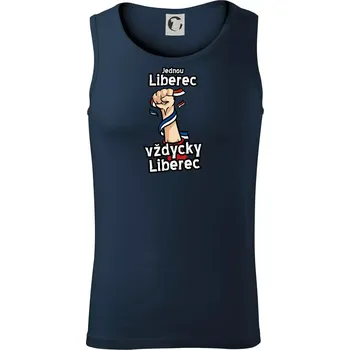 Jednou Liberec vždycky Liberec - Tílko pánské Core - XL ( Námořní modrá (velmi tmavá - téměř černá) )