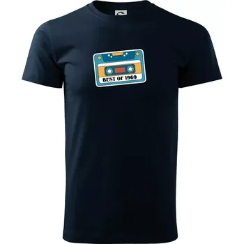 Pánské tričko Narozeniny kazeta Best of 1969 - Triko extra velké (5-8XL) - 8XL ( Námořní modrá (velmi tmavá - téměř černá) )