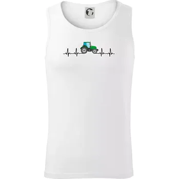 Traktor barevný ekg - Tílko pánské Core - L ( Bílá )