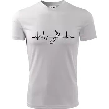 Chlapecké tričko Nový Zéland EKG - Dětské triko sportovní (dresovina) - 146 cm/10 let ( Bílá )