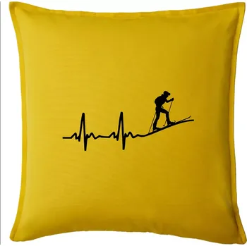 Polštář EKG skialpinismus - Polštář 50x50 - 50x50 - Pouze potah ( Žlutá )