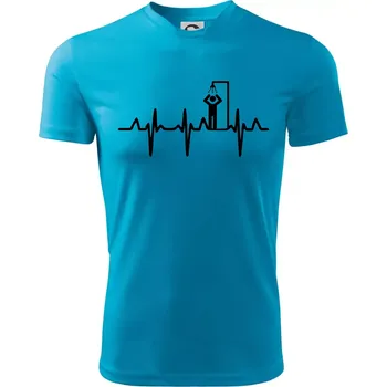 EKG otužování sprcha - Dětské triko sportovní (dresovina) - 146 cm/10 let ( Světlý tyrkys )