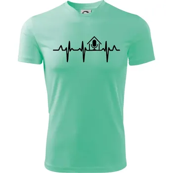 Chlapecké tričko EKG rumka - Dětské triko sportovní (dresovina) - 122 cm/6 let ( Mátová )