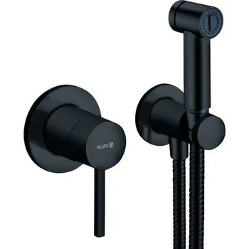 Kludi Bozz - Set baterie pod omítku s bidetovou sprškou, s tělesem, matná černá 389983976